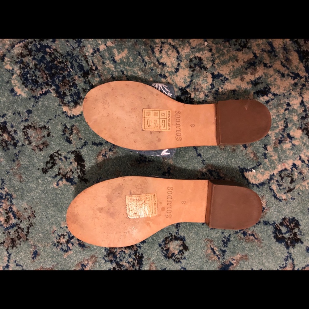Soludos Slides With Mini Heel, Size 8 - image 2